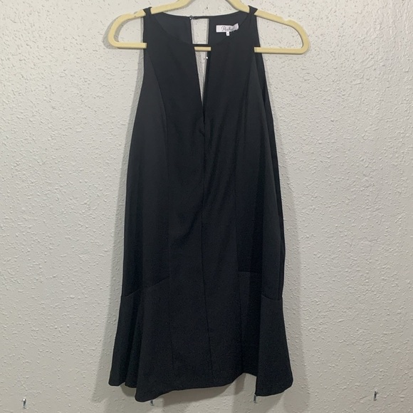 Parker NWT Black Sleeveless Mini Cocktail Dress       size M - Picture 2 of 14